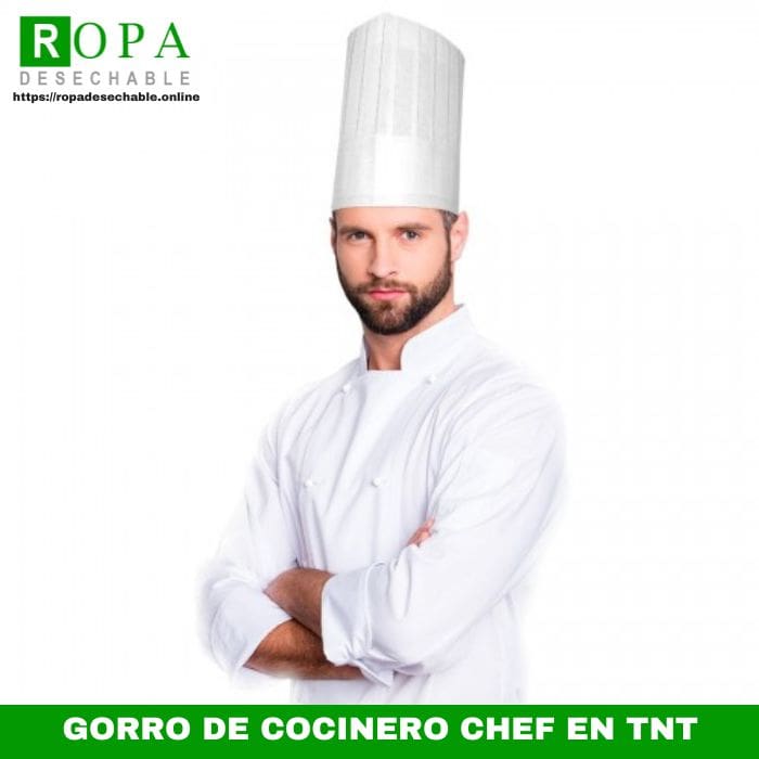 ⓿ TOP 1 ▷ Gorros cocinero chef en TNT en ✔️ Ropa Desechable