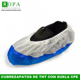 Cubrezapatos de TNT polipropileno con suela CPE