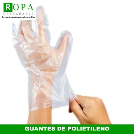 guantes de polietileno desechables