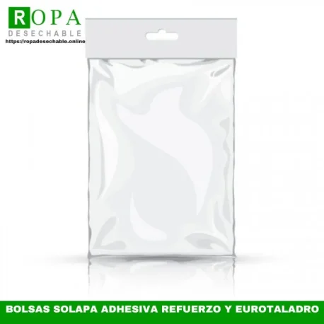 Bolsas de polipropileno con solapa adhesiva refuerzo y eurotaladro