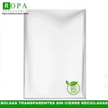 bolsas transparentes sin cierre recicladas