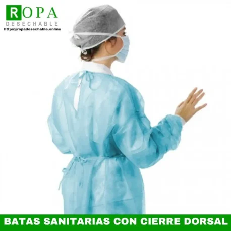 BATAS SANITARIAS CON CIERRE DORSAL